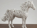 Figura de caballo al galope impresa en 3D
