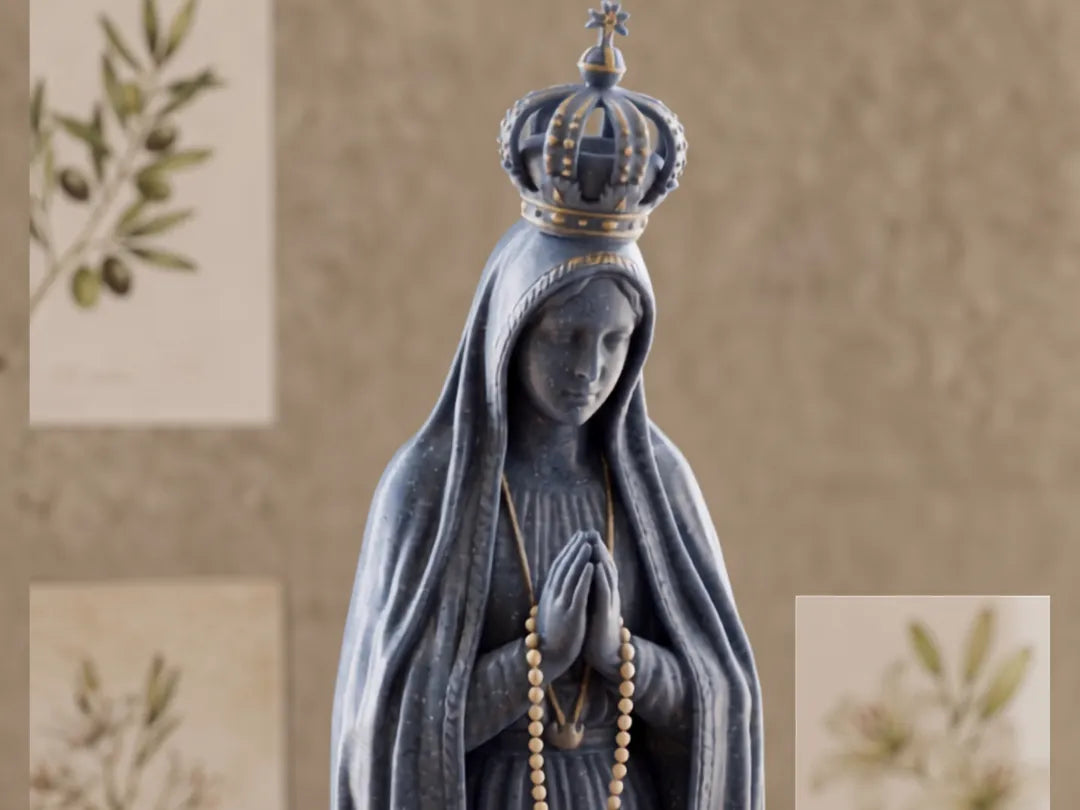 Figura de Nuestra Señora de Fátima impresa en 3D