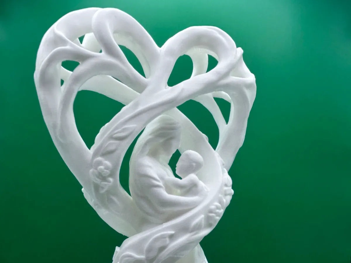 Trofeo del Día de la Madre impreso en 3D con placa personalizable
