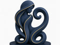 Figura del signo de Virgo impresa en 3D con espiga de trigo